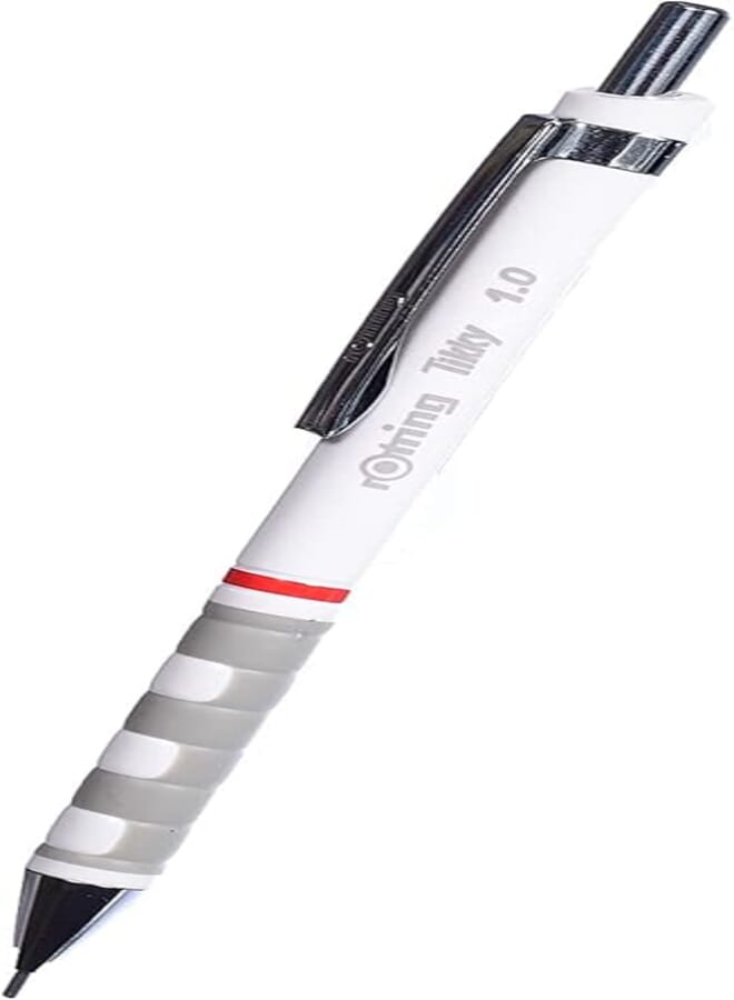 Rotring Tikky 1.0 Mechanical Pencil, White